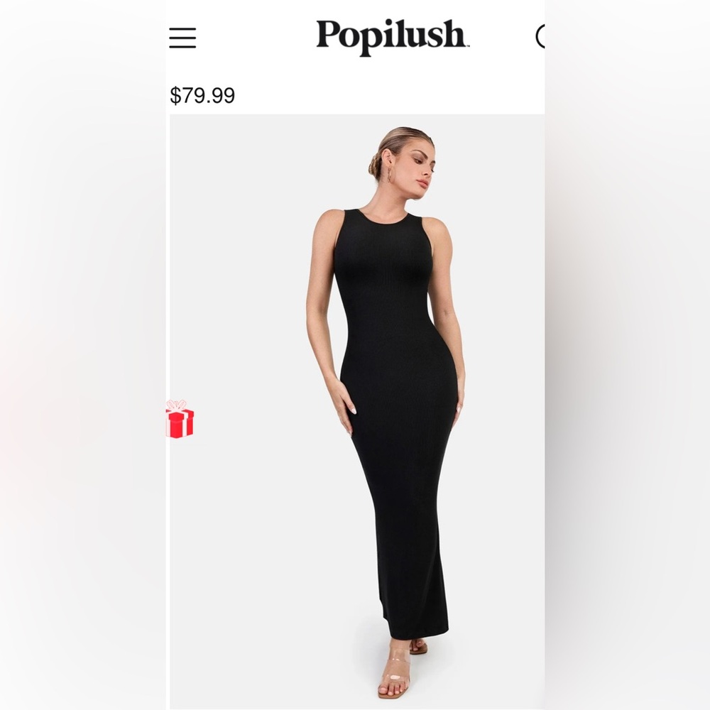 BNWT Popilush shapeware ribbed dress